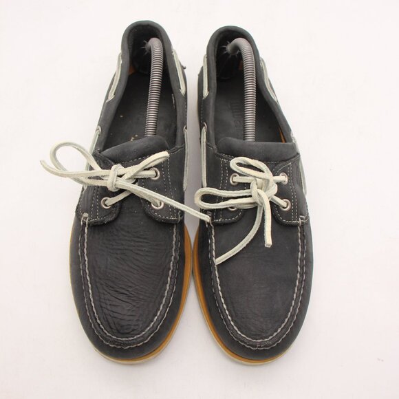 Timberland Boat Deck Slip On Loafer Men's Size 10.5 M Navy Suede Shoes - Picture 2 of 9